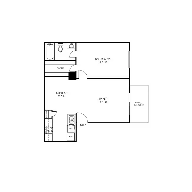 A1 Renovated 1819 floor plan